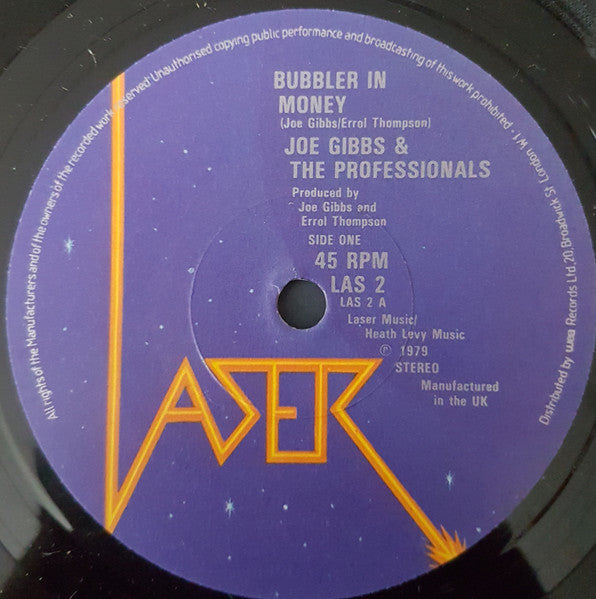 Joe Gibbs & The Professionals / Michael Campbell : Bubbler In Money / Friend And Money (7")
