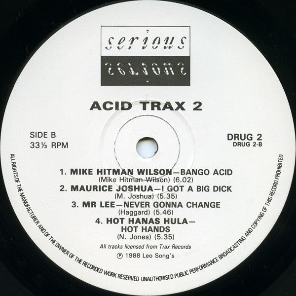 Various : Acid Trax Volume 2 (2xLP, Comp)