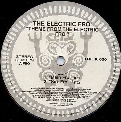 The Electric Fro : Theme From The Electric Fro (12")