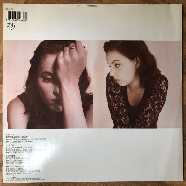 Oldland Montano : Love Dimension (12", Single)