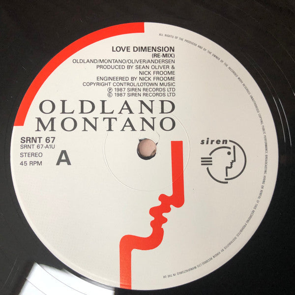 Oldland Montano : Love Dimension (12", Single)