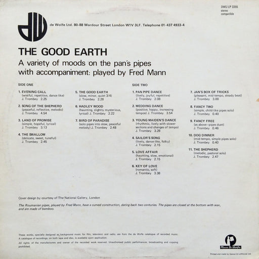 Fred Mann : The Good Earth (LP)