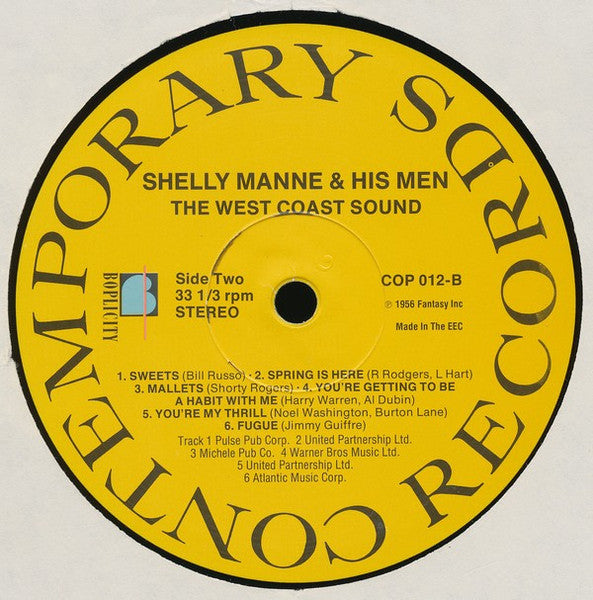 Shelly Manne & His Men : The West Coast Sound (LP, Album, RE)