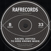 Rachel Zeffira : Here On In (7", Single)