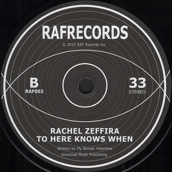 Rachel Zeffira : Here On In (7", Single)