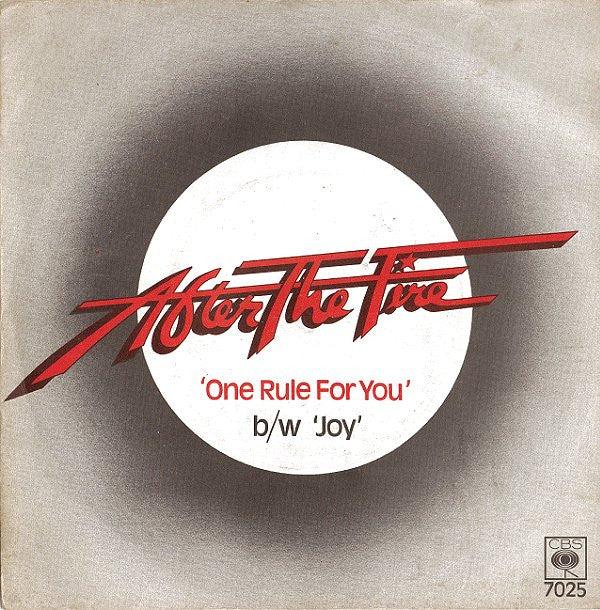 After The Fire : One Rule For You (7", Single, Promo)