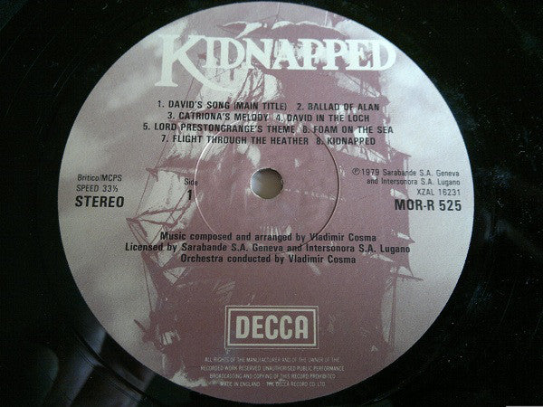 Vladimir Cosma : Kidnapped (LP, Album)