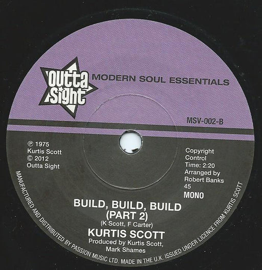 Kurtis Scott : Build, Build, Build (7", Single, RE)