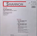 Shannon : Let The Music Play (1989 European Remixed Version) (12", Maxi)