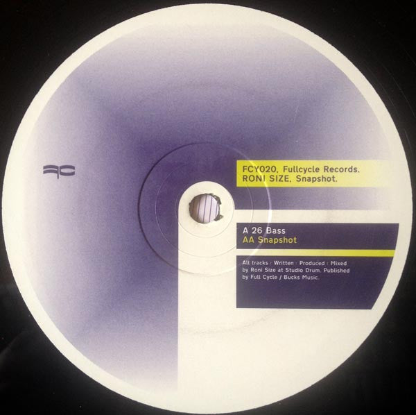 Roni Size : 26 Bass / Snapshot (12")