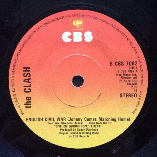 The Clash : English Civil War (Johnny Comes Marching Home) (7", Single)