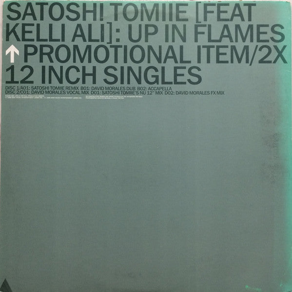 Satoshi Tomiie Feat Kelli Ali : Up In Flames (2x12", Single, Promo)