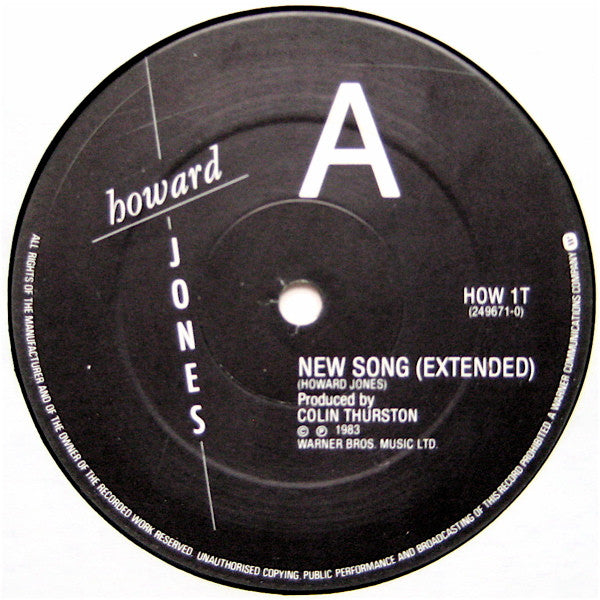 Howard Jones : New Song (12", Single)