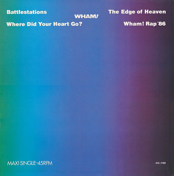 Wham! : The Edge Of Heaven (12", Maxi)