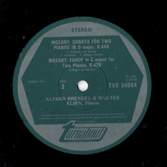 Mozart*, Alfred Brendel & Walter Klien : Complete Music For Two Pianos (LP, Album)