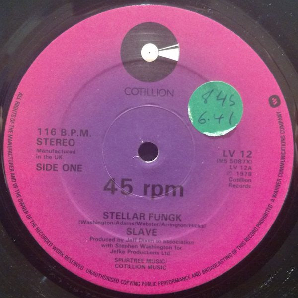 Slave : Stellar Fungk / You And Me (12", Single)