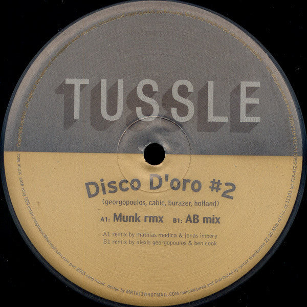 Tussle : Disco D'Oro #2 (12")