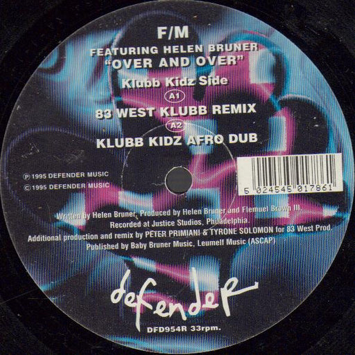 F/M Featuring Helen Bruner : Over And Over (12")