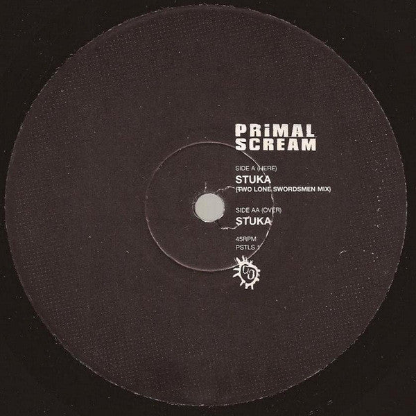 Primal Scream Meet The Two Lone Swordsmen : Stuka (12", Ltd)
