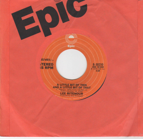 Lee Ritenour : A Little Bit Of This And A Little Bit Of That (7", Single)