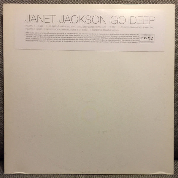 Janet Jackson : Go Deep (2x12", Promo)