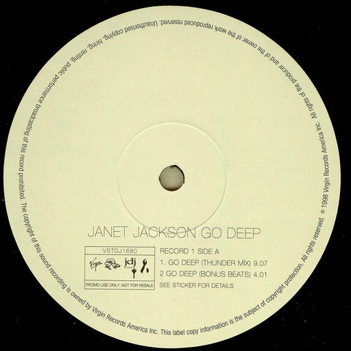 Janet Jackson : Go Deep (2x12", Promo)
