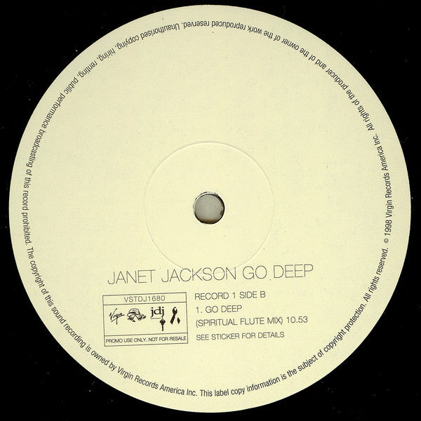 Janet Jackson : Go Deep (2x12", Promo)