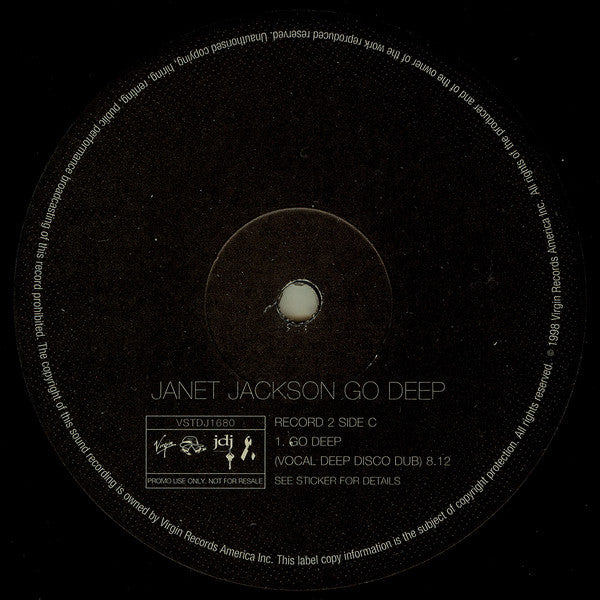 Janet Jackson : Go Deep (2x12", Promo)