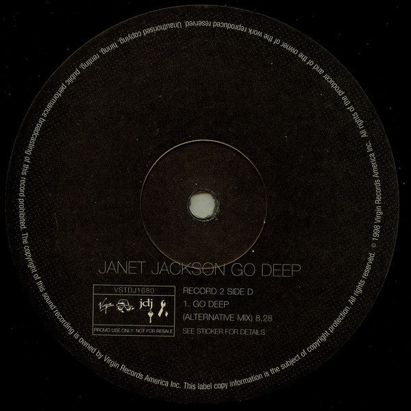 Janet Jackson : Go Deep (2x12", Promo)