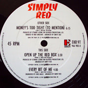 Simply Red : Money's Too Tight  (To Mention) (12")