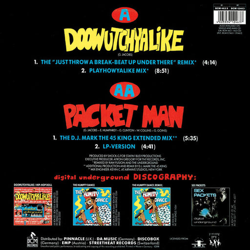 Digital Underground : Doowutchyalike (Remix) / Packet Man (12")