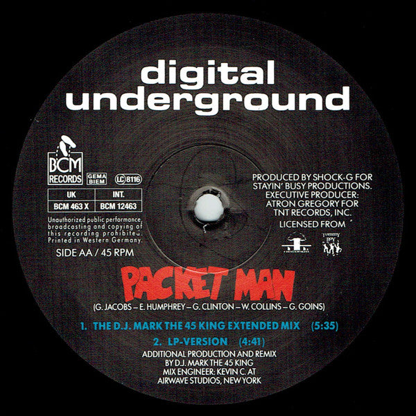 Digital Underground : Doowutchyalike (Remix) / Packet Man (12")