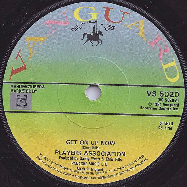 The Players Association : Get On Up Now (7")