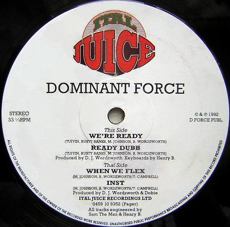 Dominant Force : When We Flex (12")