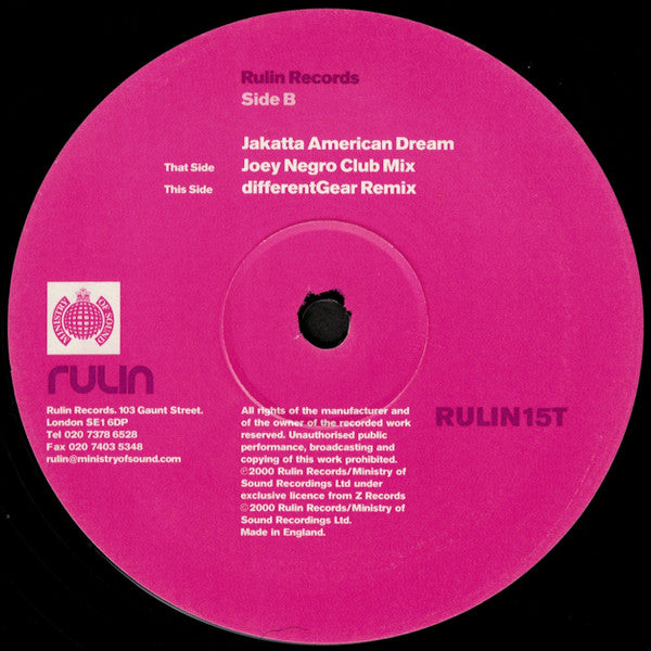 Jakatta : American Dream (12")