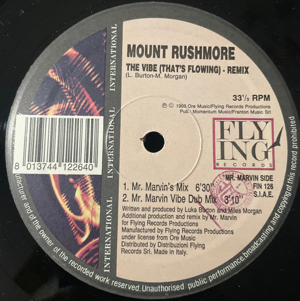 Mount Rushmore : The Vibe (That's Flowing) (Remix) (12")