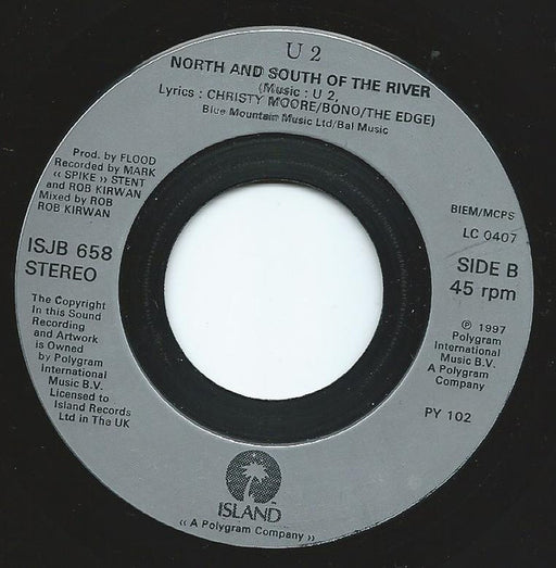 U2 : Staring At The Sun (7", Single, Jukebox)
