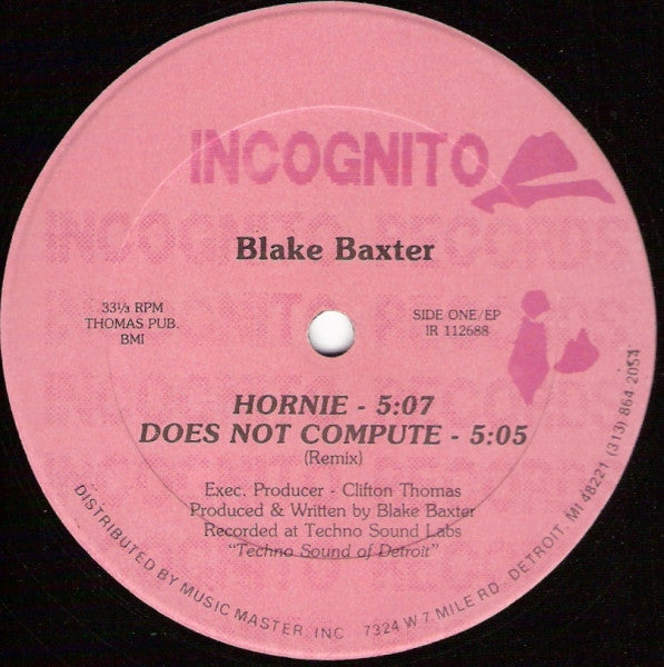 Blake Baxter : EP (12", EP)