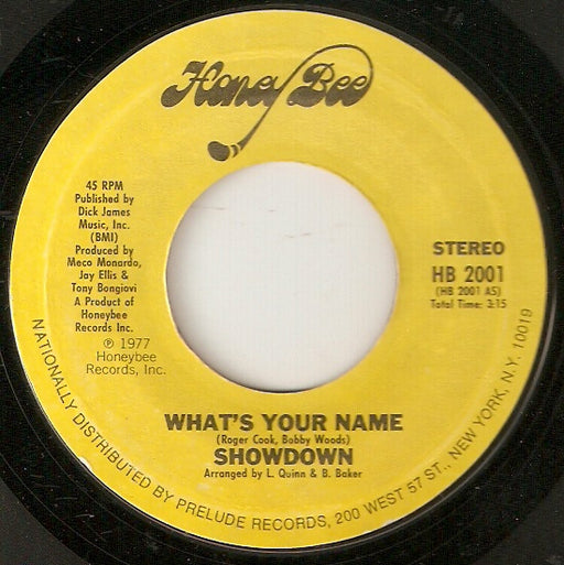 Showdown (3) : What's Your Name (7", Single)