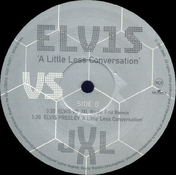 Elvis* Vs JXL* : A Little Less Conversation (12", Maxi)