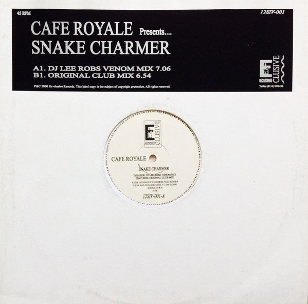 Cafe Royale Presents Snake Charmer (5) : Snake Charmer (12")