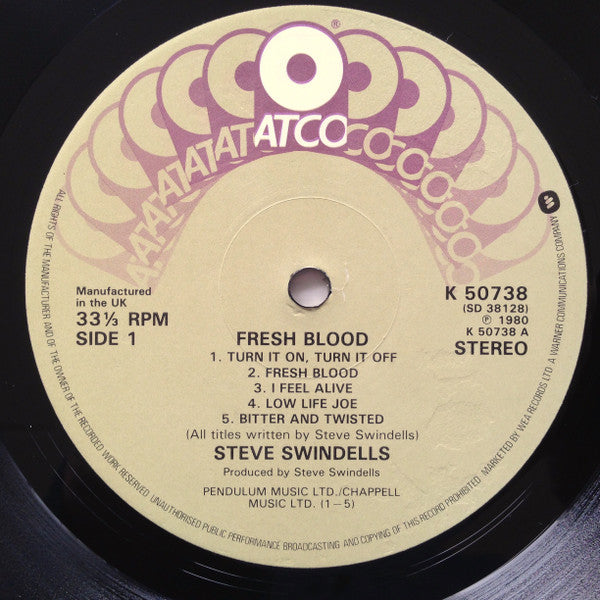 Steve Swindells : Fresh Blood (LP, Album)