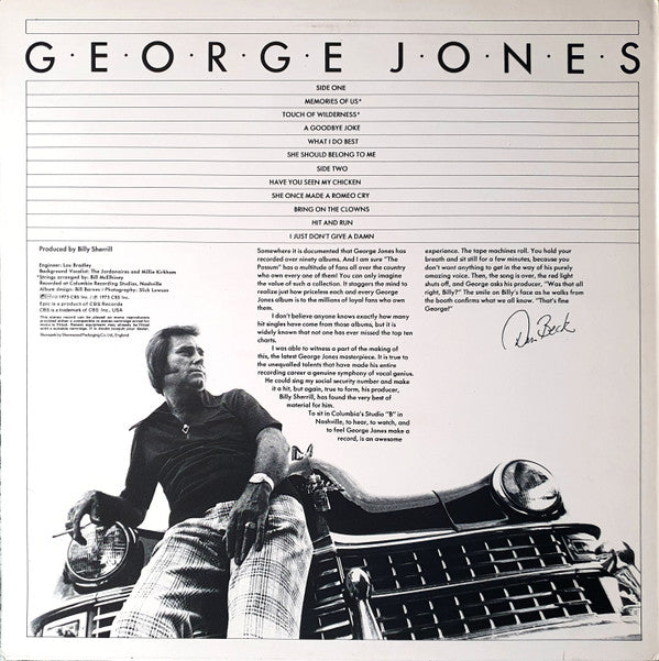 George Jones (2) : Memories Of Us (LP, Album)