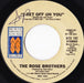 The Rose Brothers : I Get Off On You (7", Promo)