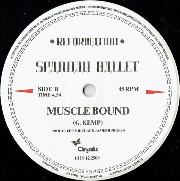 Spandau Ballet : Glow (12", Single)