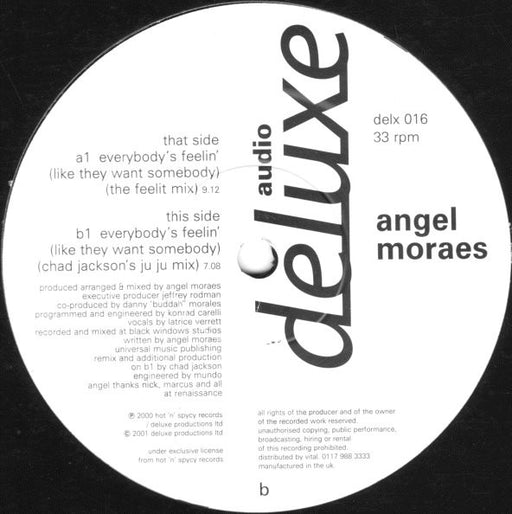 Angel Moraes : Everybody's Feelin' (12")