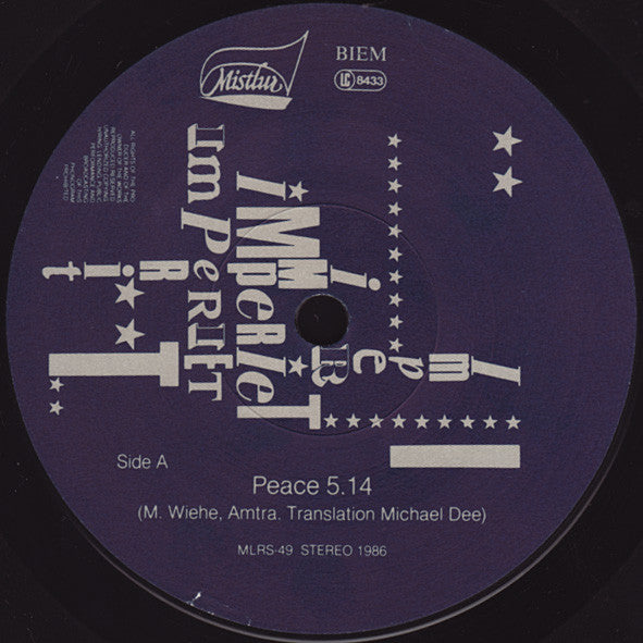 Imperiet : Peace (7", Single)