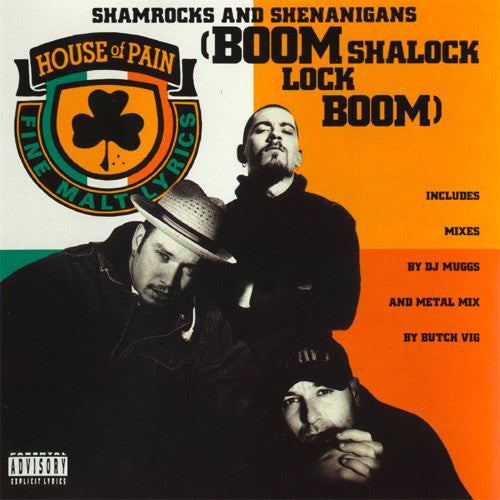 House Of Pain : Shamrocks And Shenanigans (Boom Shalock Lock Boom) (12", Single, RE)