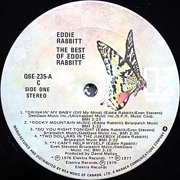 Eddie Rabbitt : The Best Of Eddie Rabbitt (LP, Comp)