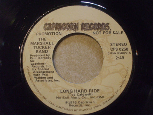 The Marshall Tucker Band : Long Hard Ride (7", Promo)